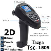 TAZGA TSC 1505 USB KABLOSUZ 2D BARKOD OKUYUCU EKRANLI - 1
